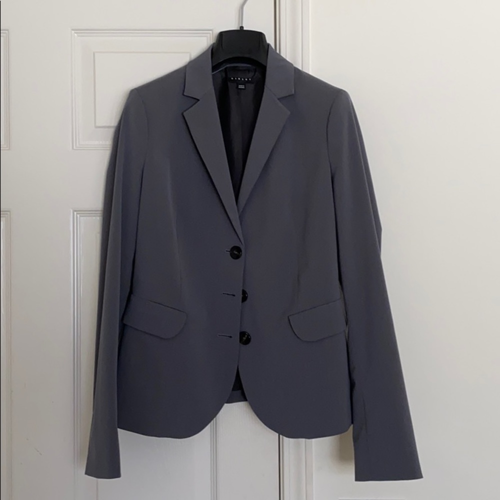 SISLEY Grey Skirt Suit Set